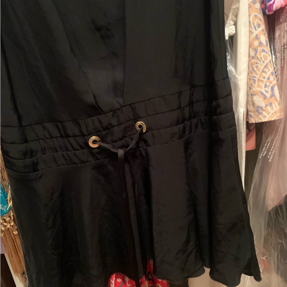 Sandro Rosilda Black Drawstring Dress - Picture 7 of 13